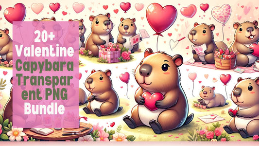 20+ Valentine Capybara Transparent PNG Bundle: Your Ultimate Guide!