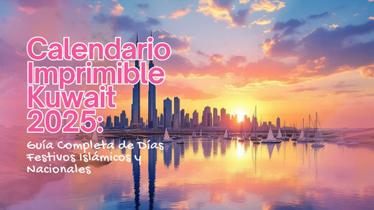 Calendario Imprimible Kuwait 2025 Guía Completa de Días Festivos Islámicos y Nacionales