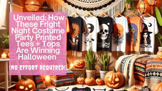 😱 Unveiled: How These Fright Night Costume Party Printed Tees + Tops Are Winning Halloween (No Effort Required!)