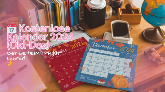 📅 Kostenlose Kalender 2024 (Okt-Dez): Der GEHEIMTIPP für Lehrer!