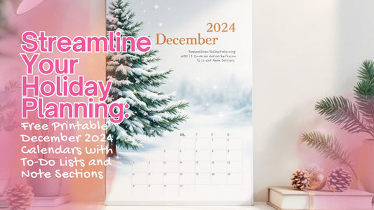 Free Printable December 2024 Calendars with To-Do Lists and Note Sections