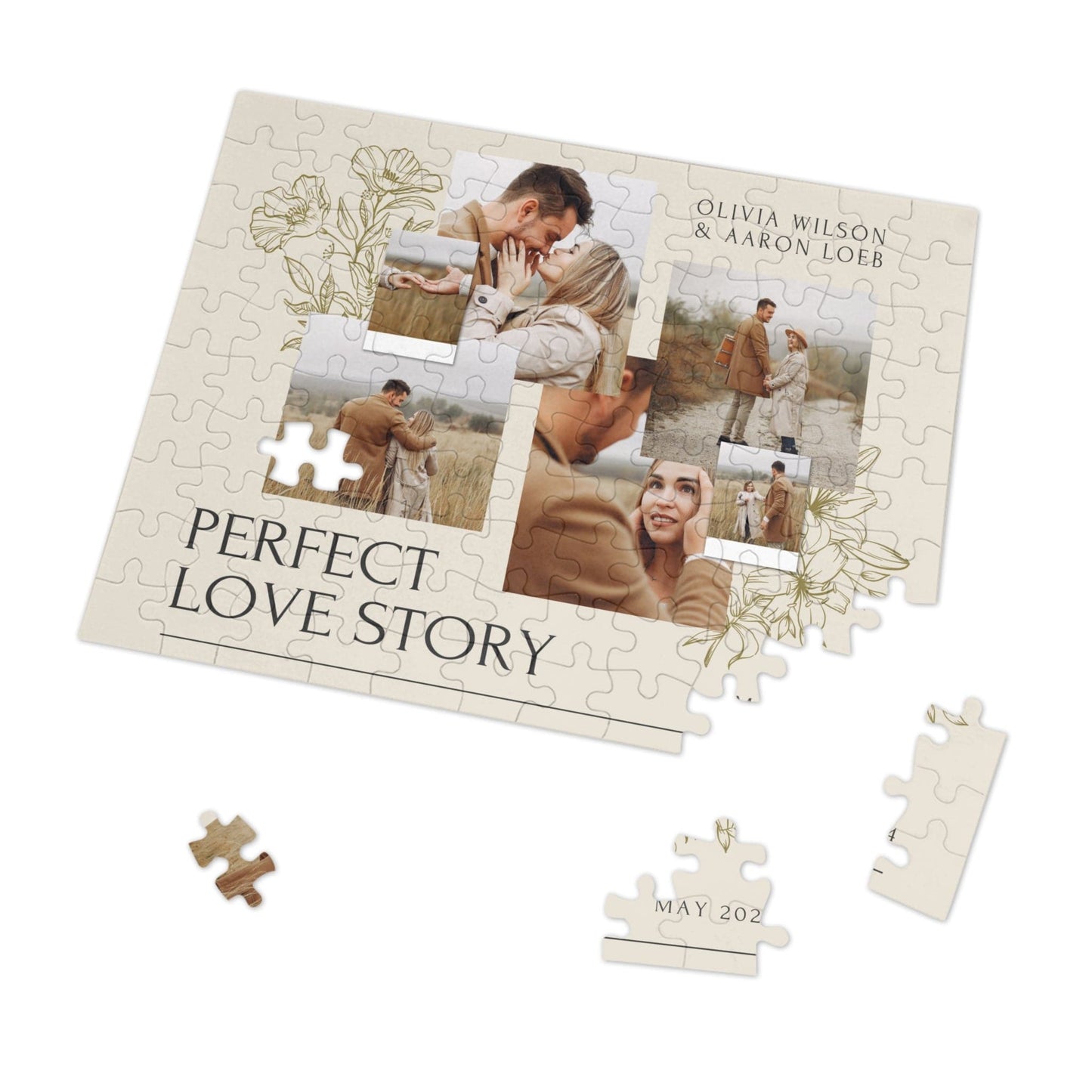 Personalized Jigsaw Puzzle Gift for Boyfriend from Photo - 1000/500/252/110 Pieces - Creative DIY Valentine's Day Gifts for Him
