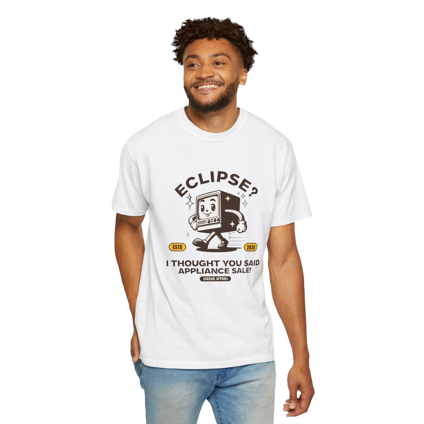 Comfort Colors Sarcastic Unisex Eclipse? or Appliance Sale Total Solar 2024 Tee Shirt S-4XL - White/Ivory