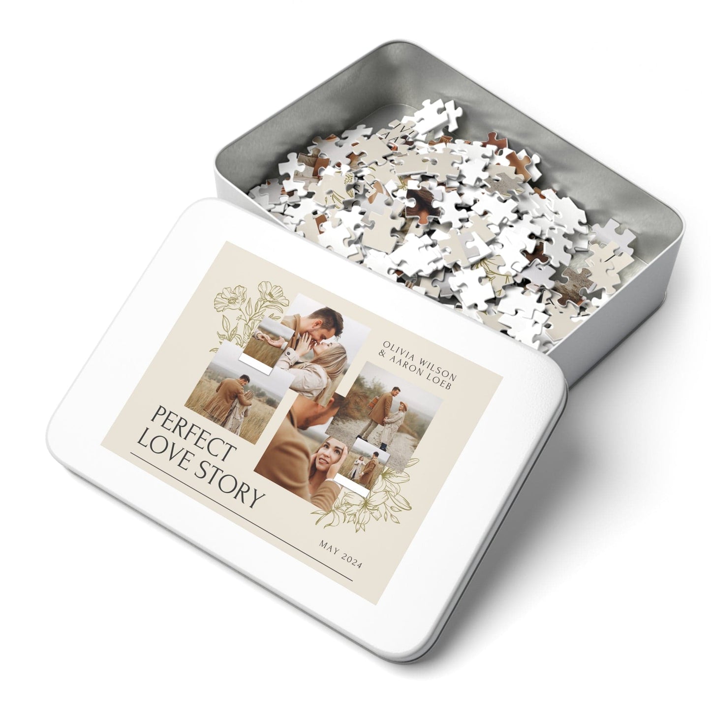 Personalized Jigsaw Puzzle Gift for Boyfriend from Photo - 1000/500/252/110 Pieces - Creative DIY Valentine's Day Gifts for Him