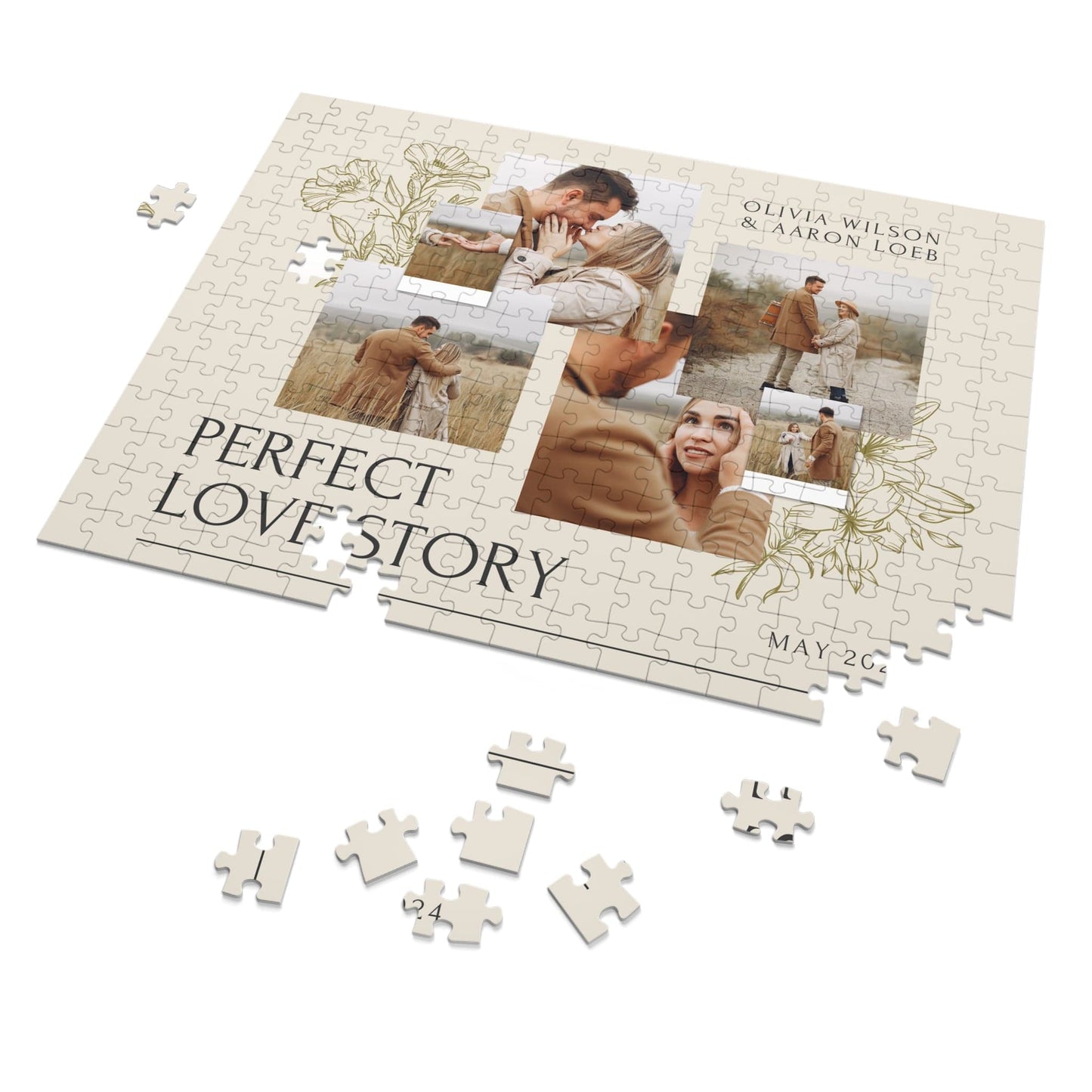 Personalized Jigsaw Puzzle Gift for Boyfriend from Photo - 1000/500/252/110 Pieces - Creative DIY Valentine's Day Gifts for Him