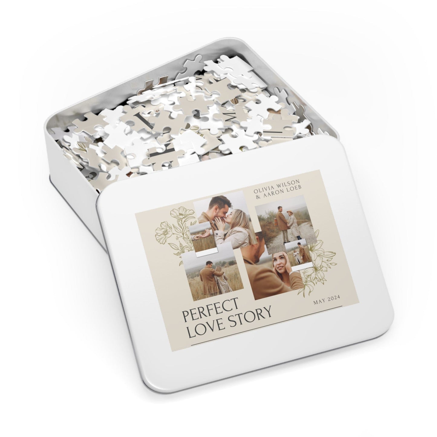 Personalized Jigsaw Puzzle Gift for Boyfriend from Photo - 1000/500/252/110 Pieces - Creative DIY Valentine's Day Gifts for Him