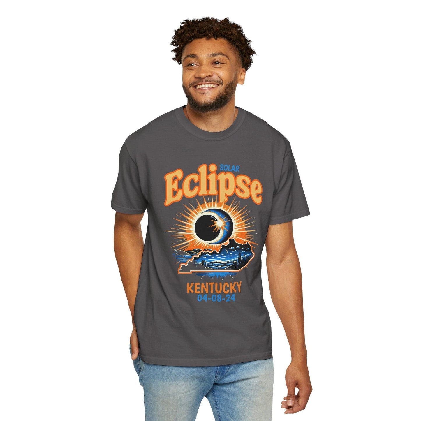 Solar Eclipse 2024 Kentucky USA Unisex Shirt - Black/Graphite, August 2024 Shirt, Gift for Eclipse Lover