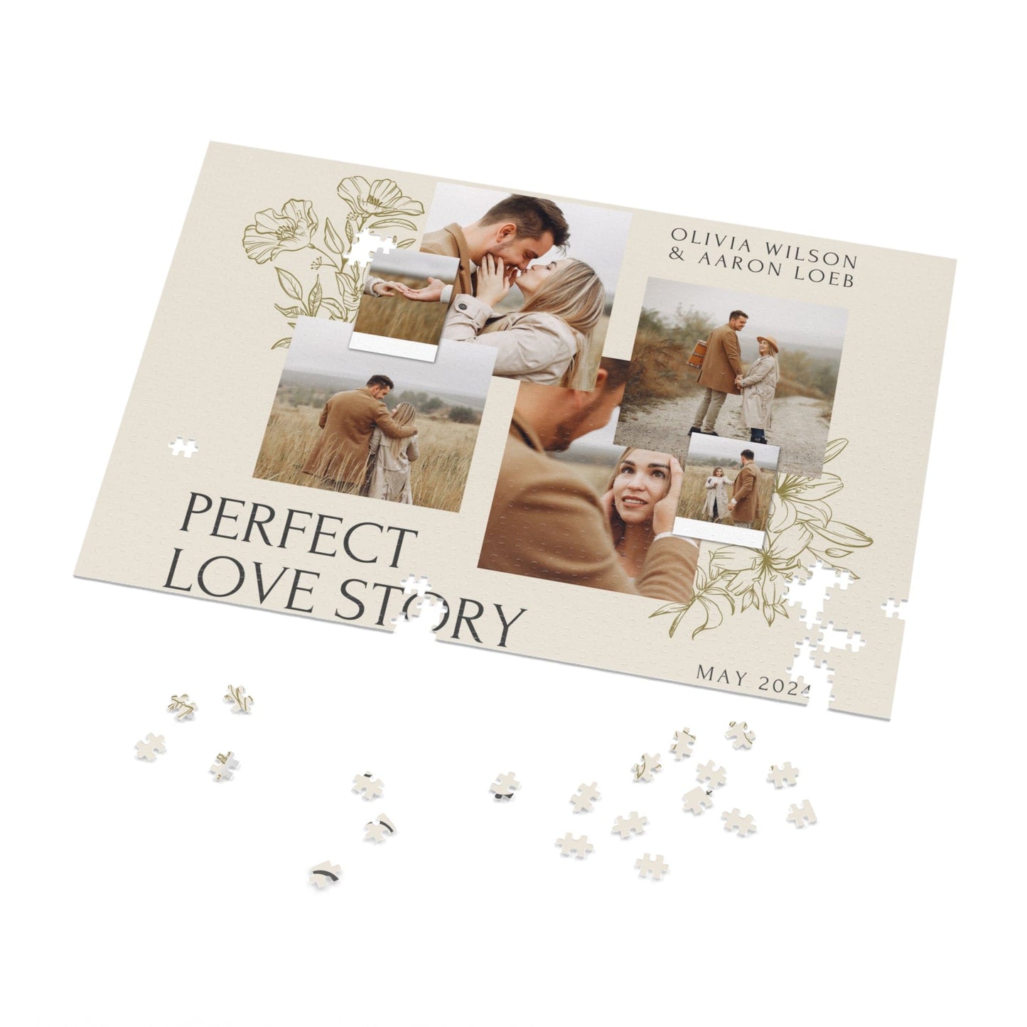 Personalized Jigsaw Puzzle Gift for Boyfriend from Photo - 1000/500/252/110 Pieces - Creative DIY Valentine's Day Gifts for Him