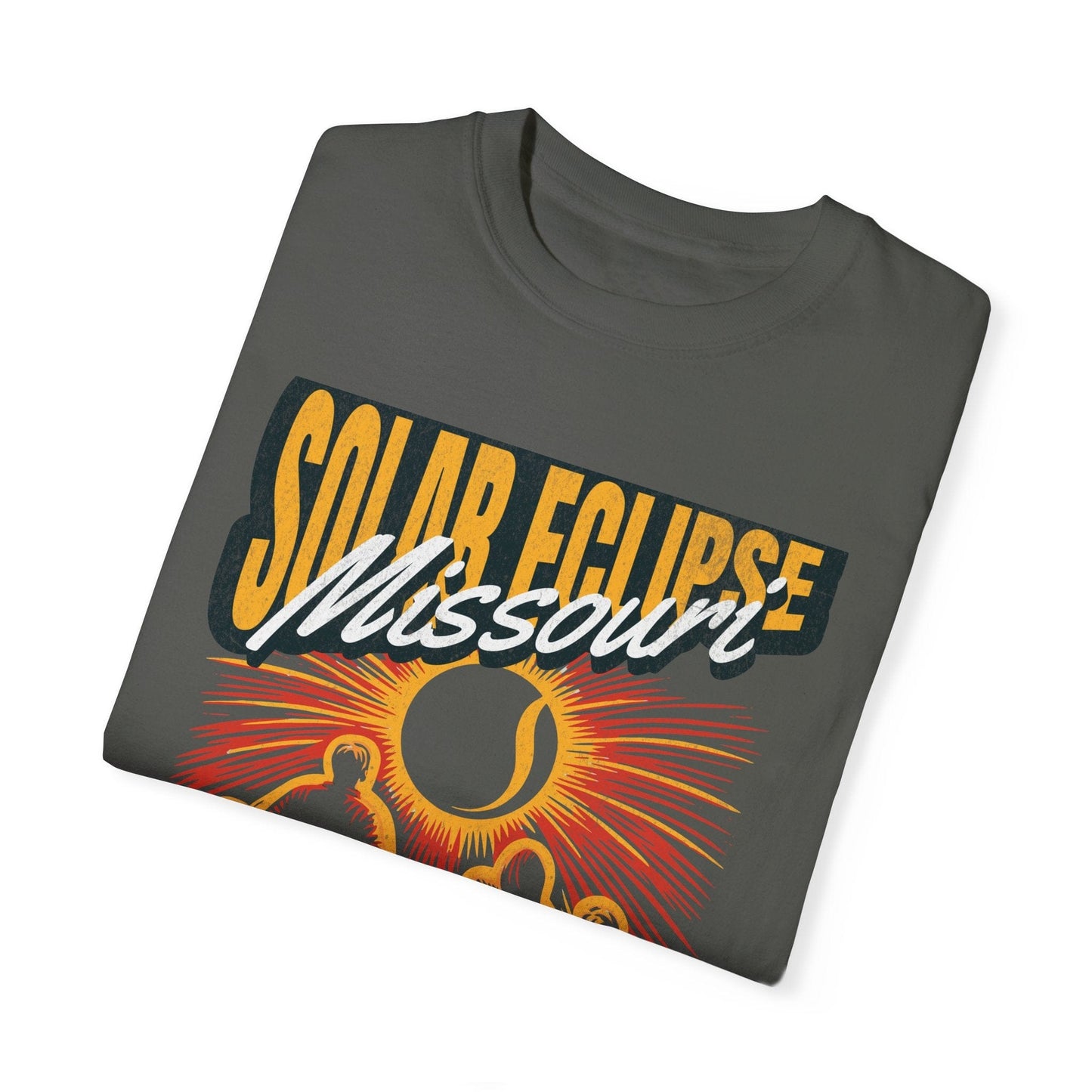 Missouri Totality Solar Eclipse 4.08.24 America Adult S-4XL - Black/Graphite