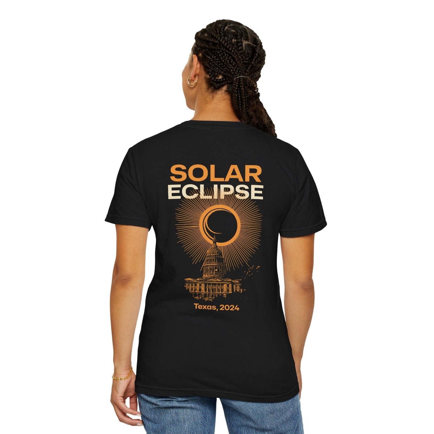 Texas Total Solar Eclipse 4.08.24 USA Shirt Adult S-4XL - Black/Graphite, Path of Totality Shirt, Astronomy Lovers T-shirt