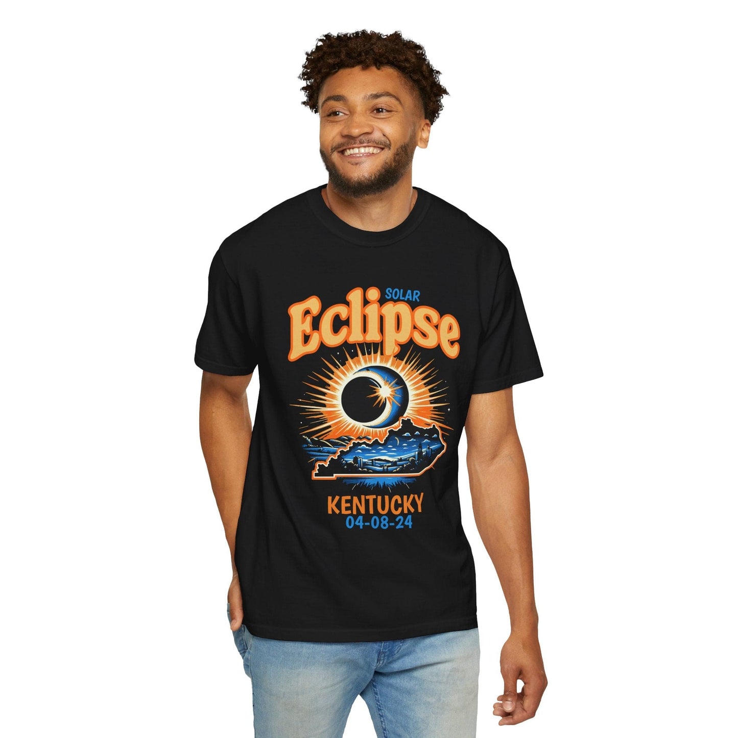 Solar Eclipse 2024 Kentucky USA Unisex Shirt - Black/Graphite, August 2024 Shirt, Gift for Eclipse Lover