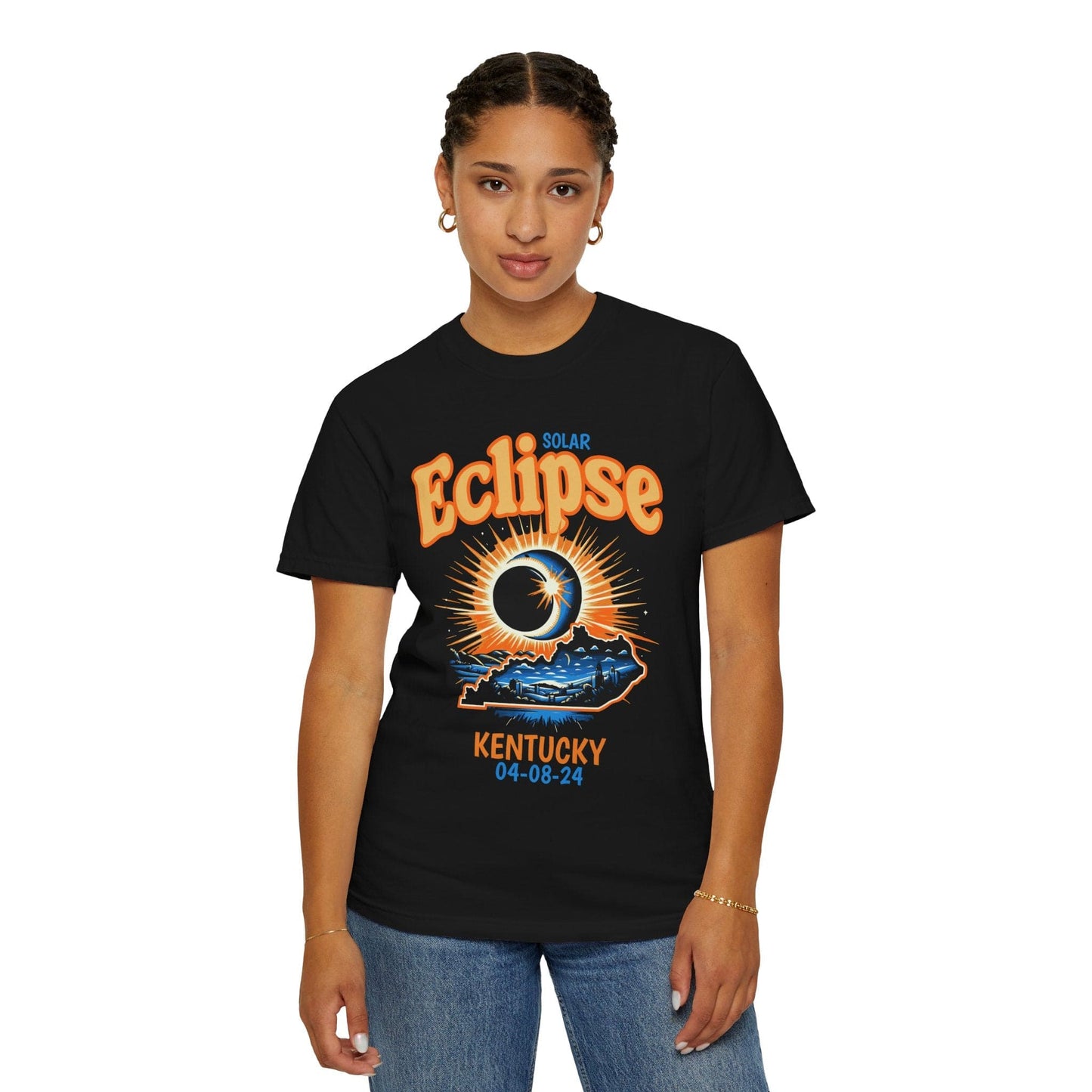Solar Eclipse 2024 Kentucky USA Unisex Shirt - Black/Graphite, August 2024 Shirt, Gift for Eclipse Lover