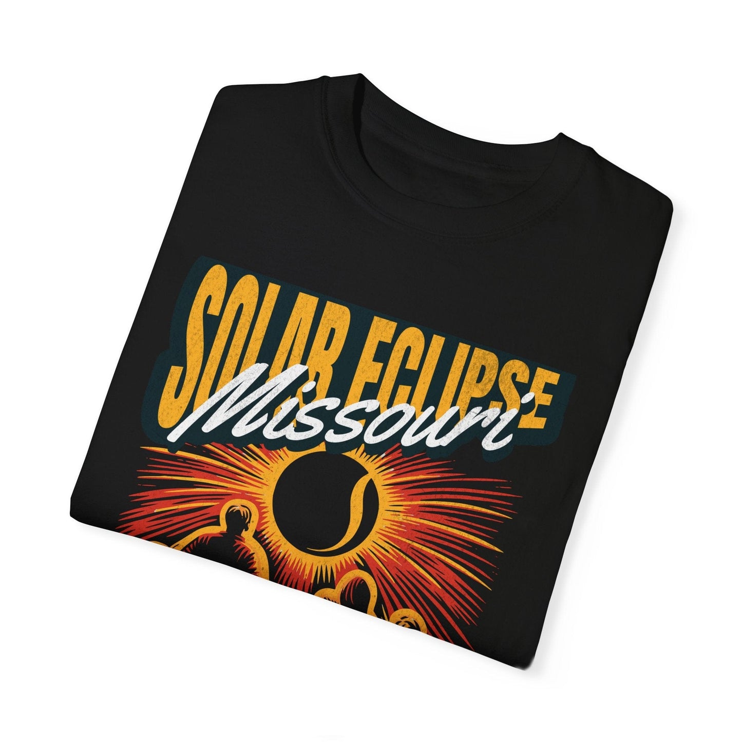 Missouri Totality Solar Eclipse 4.08.24 America Adult S-4XL - Black/Graphite