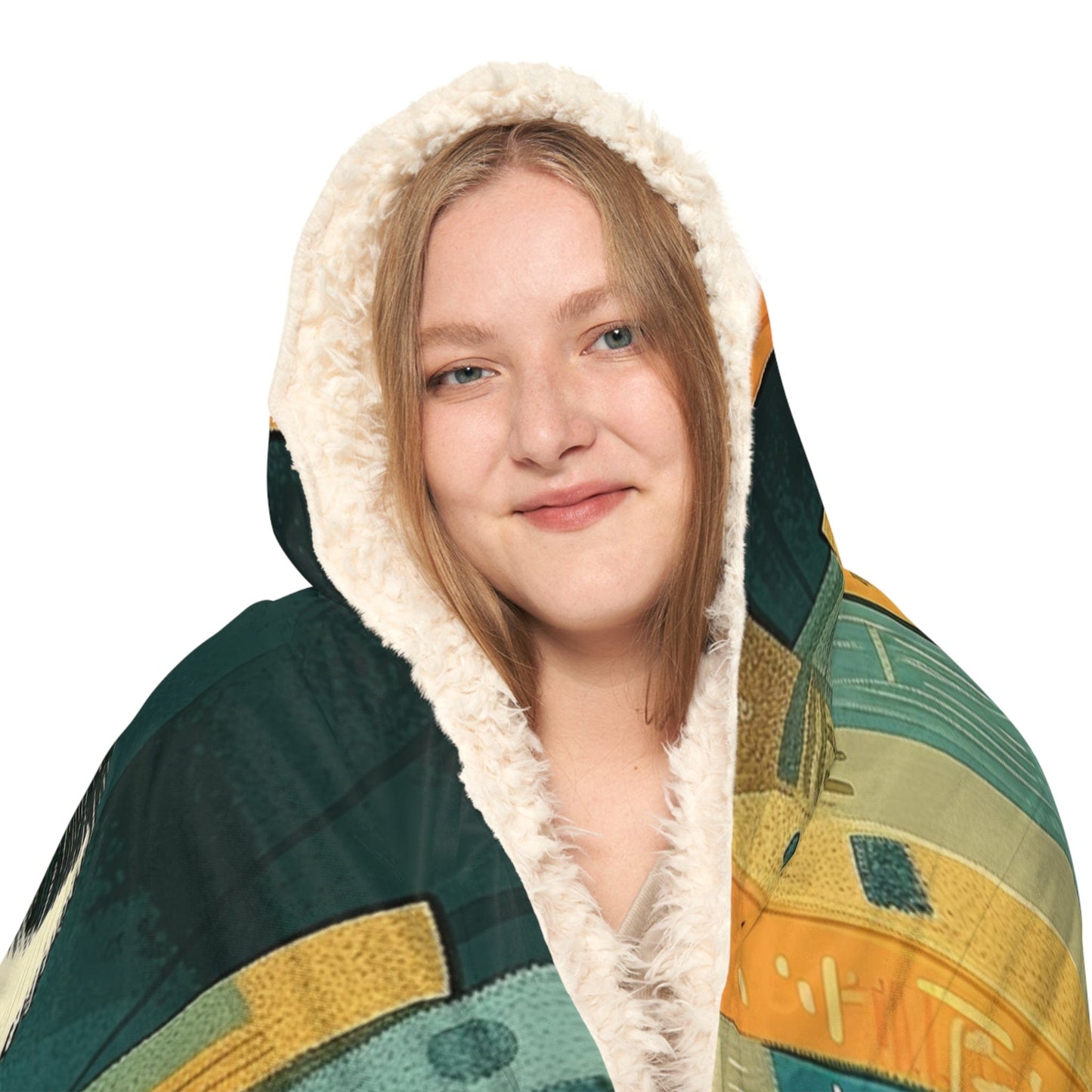 Snuggie Hoodie Small Funny Kittens on Book Shelve (203 x 140 cm) for Book Lovers