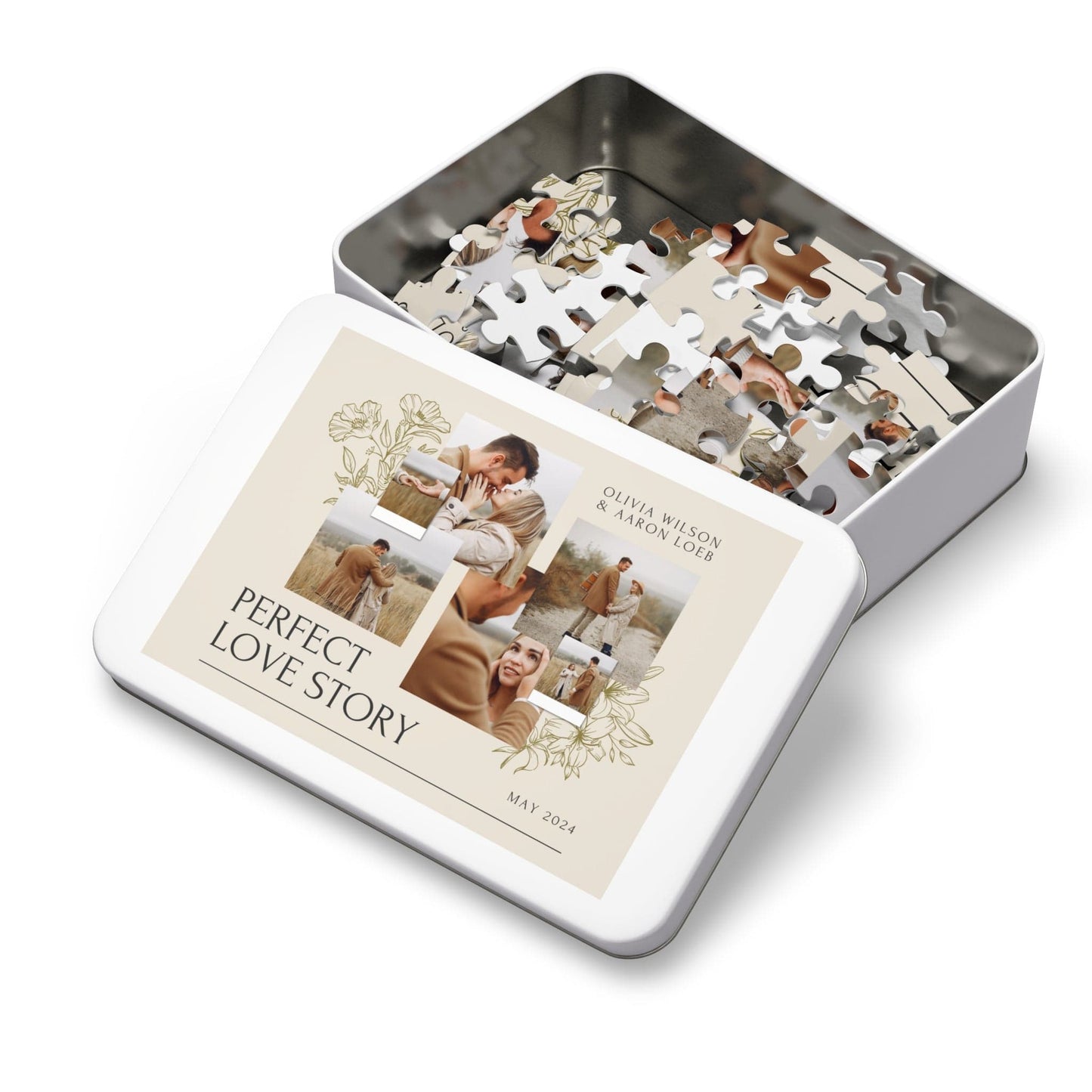 Personalized Jigsaw Puzzle Gift for Boyfriend from Photo - 1000/500/252/110 Pieces - Creative DIY Valentine's Day Gifts for Him