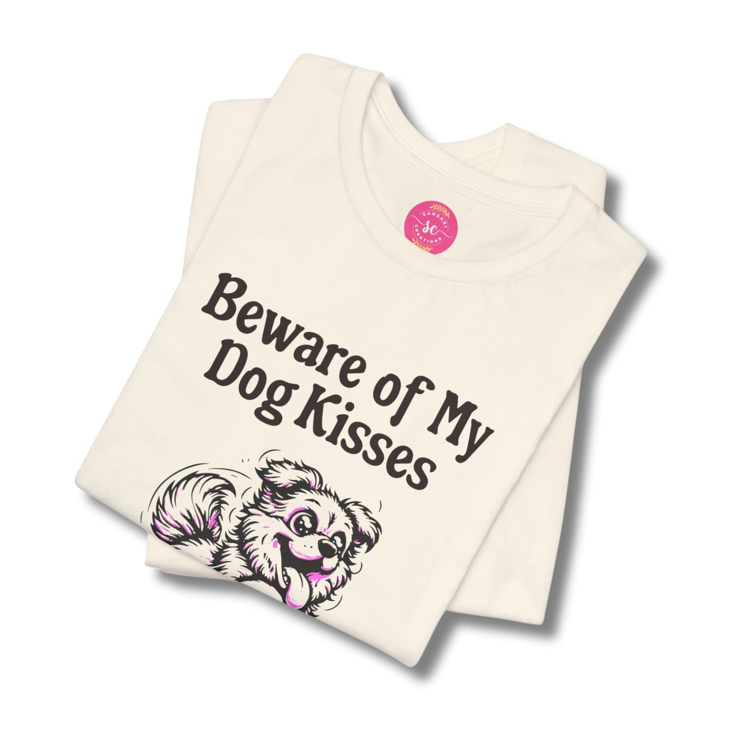 Dog Lover Animal Loos Fit Tee Shirt Dog natural tee shirt folded