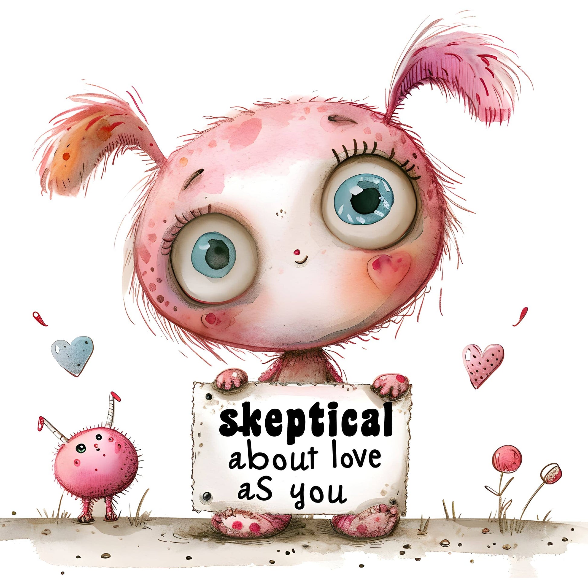Mock Valentine's Card Clipart - Anti-Valentine's Day PNG Bundle 2024.