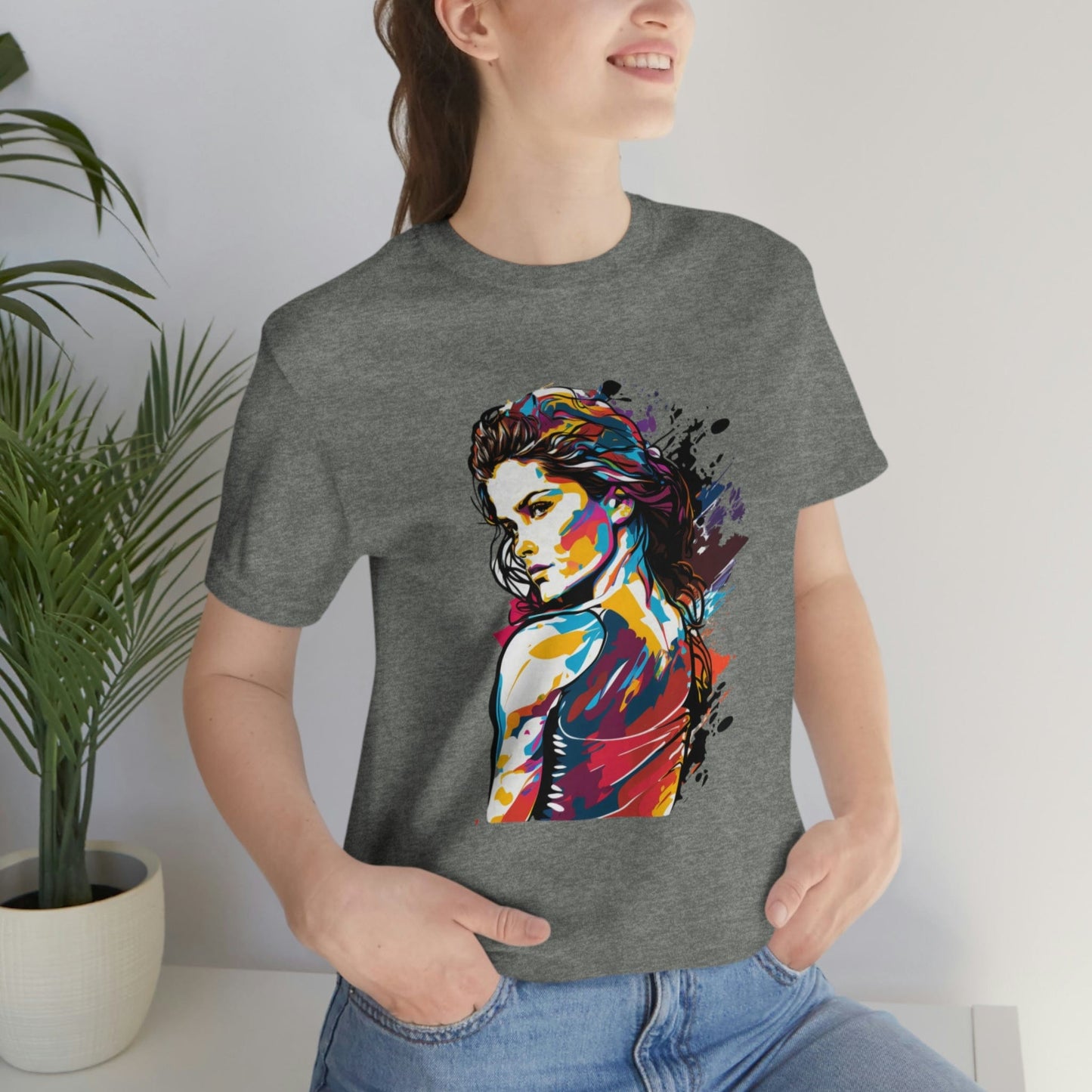 2023 Unisex Show Your Feminist Pride with This Groovy Colorful International Women's Day T-Shirt