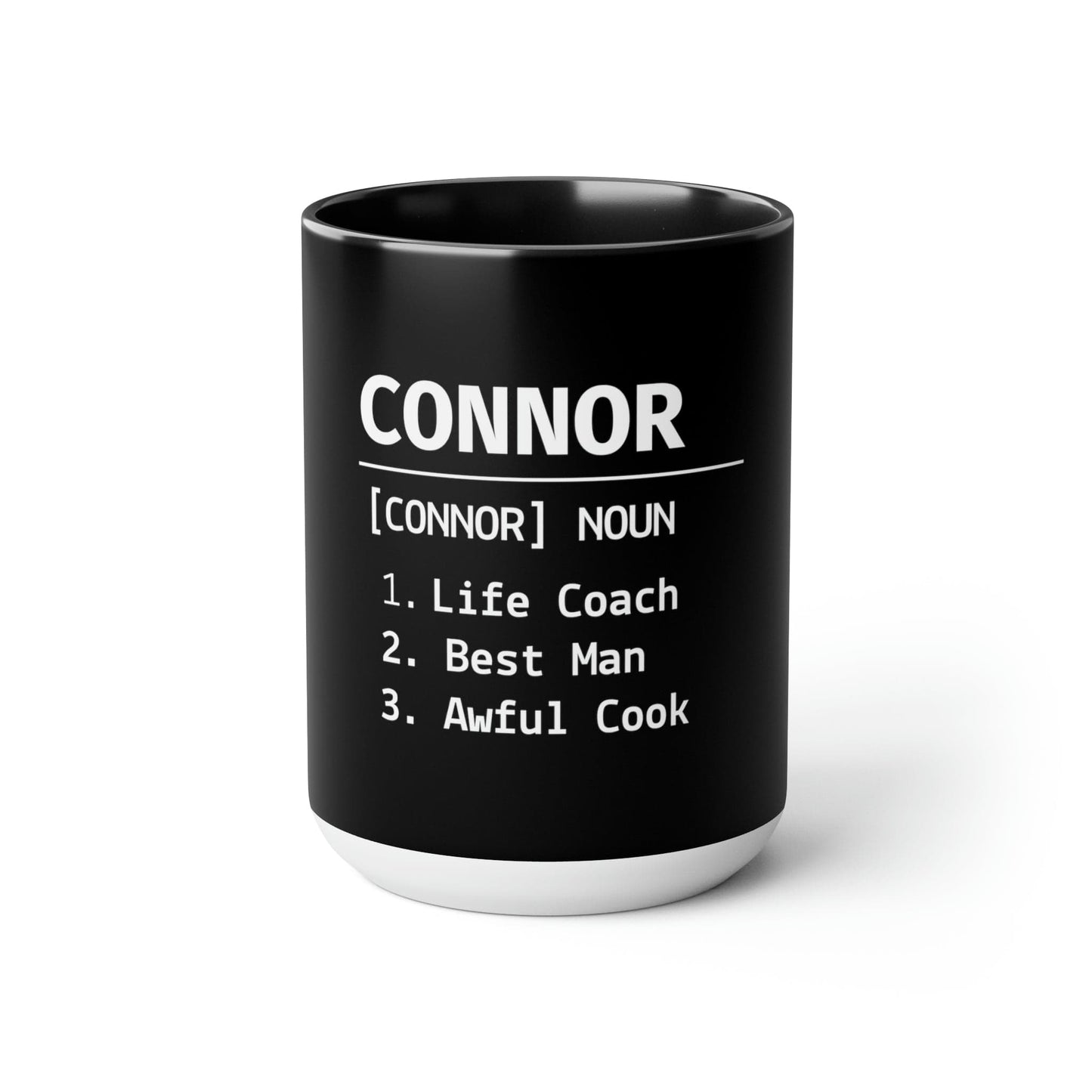 Elevate Your Gift-Giving Game with Name Engraved Mug 2023: Perfect Presents for Mum and Dad 15 oz Two-Tone Coffee Mugs