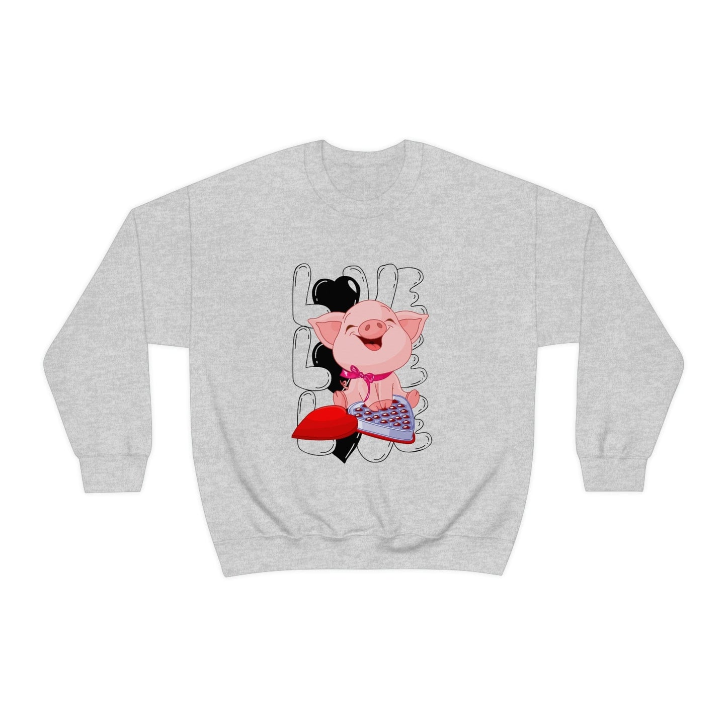 Sweet & Studious: Valentine's Day 2023 Love Piglet Chocolate Study Sweatshirt