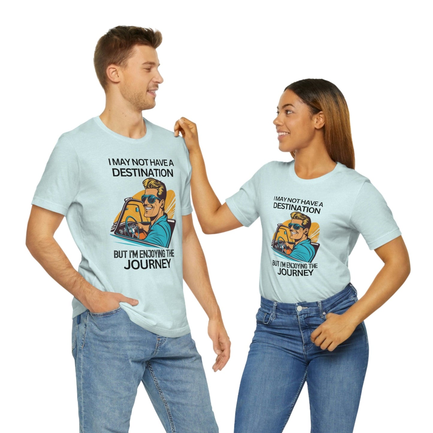 2023 Unisex Cartography Travel Agent Travelling Compass World Map I May Not Have A Destination T-Shirt