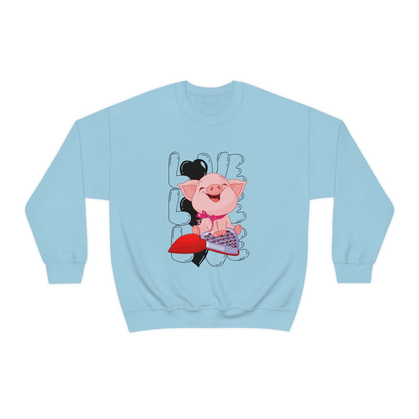 Sweet & Studious: Valentine's Day 2023 Love Piglet Chocolate Study Sweatshirt