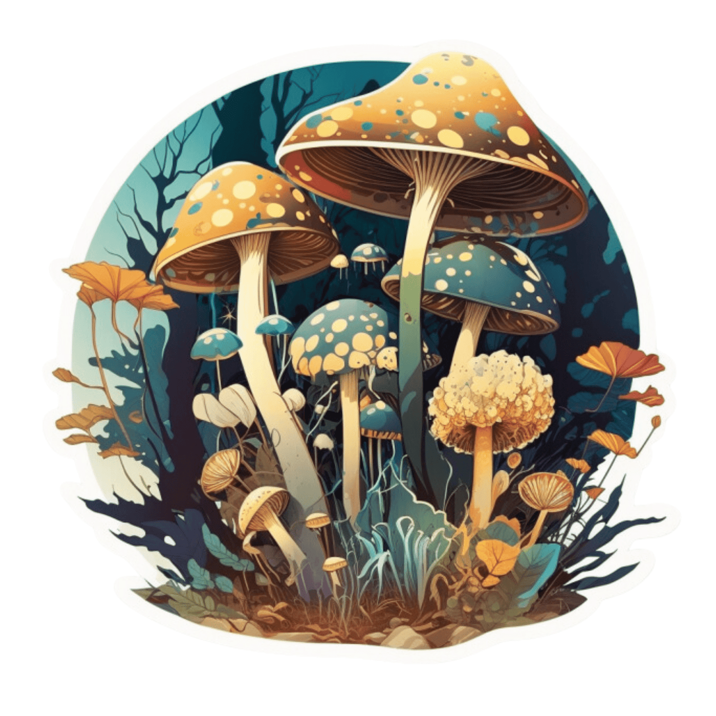 Mind-Bending Magical Mushroom Trip Images 2023 4 PNGs Set - Print on Demand Free Download - Instant Download Part 2