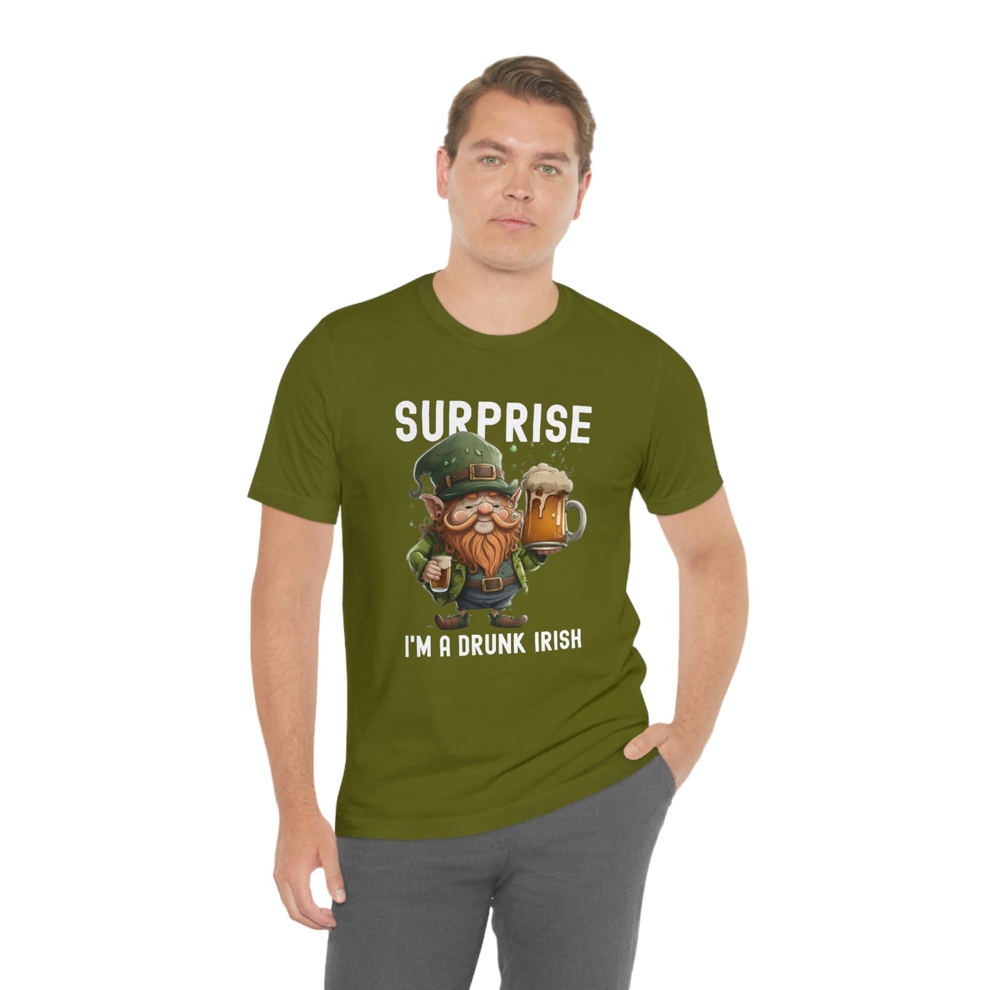 2023 Unisex Surprise I'm A Drunk Irish St Patricks Day Funny Gaelic T-Shirt