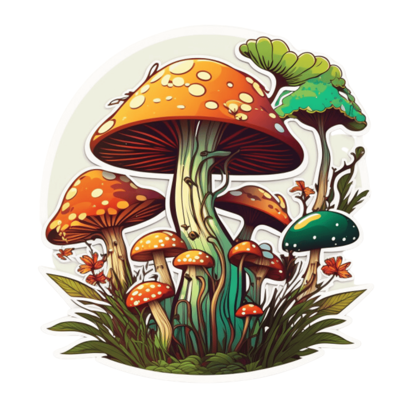Mind-Bending Magical Mushroom Trip Images 2023 4 PNGs Set - Print on Demand Free Download - Instant Download Part 2