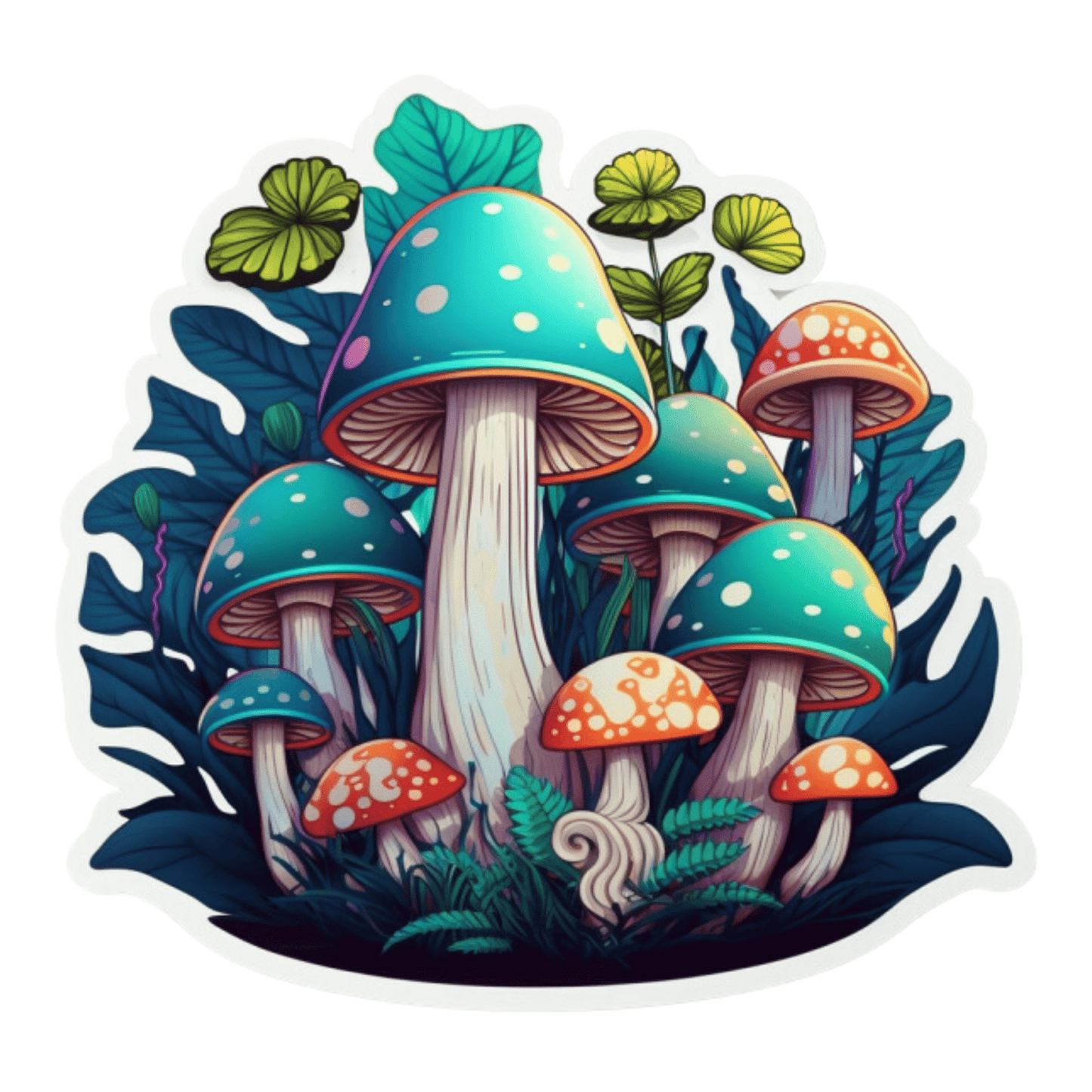 Mind-Bending Magical Mushroom Trip Images 2023 4 PNGs Set - Print on Demand Free Download - Instant Download Part 1