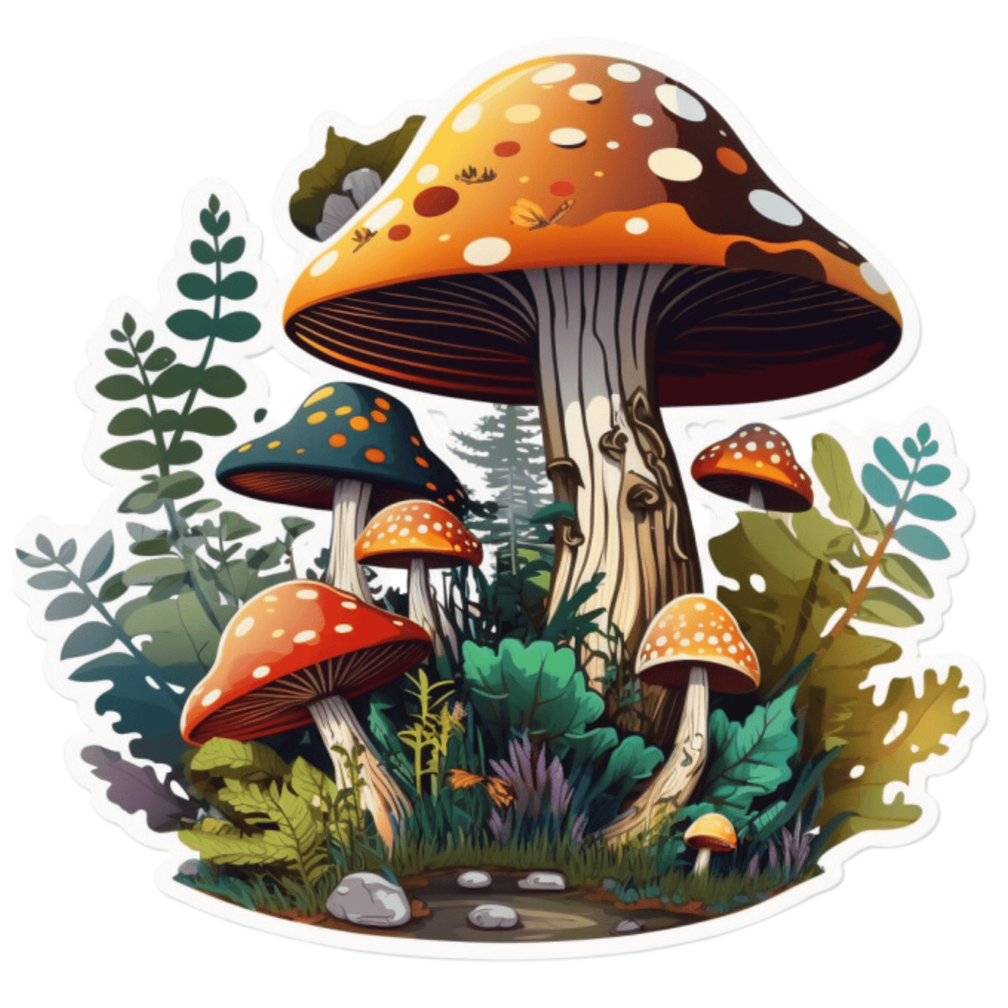 Mind-Bending Magical Mushroom Trip Images 2023 4 PNGs Set - Print on Demand Free Download - Instant Download Part 1