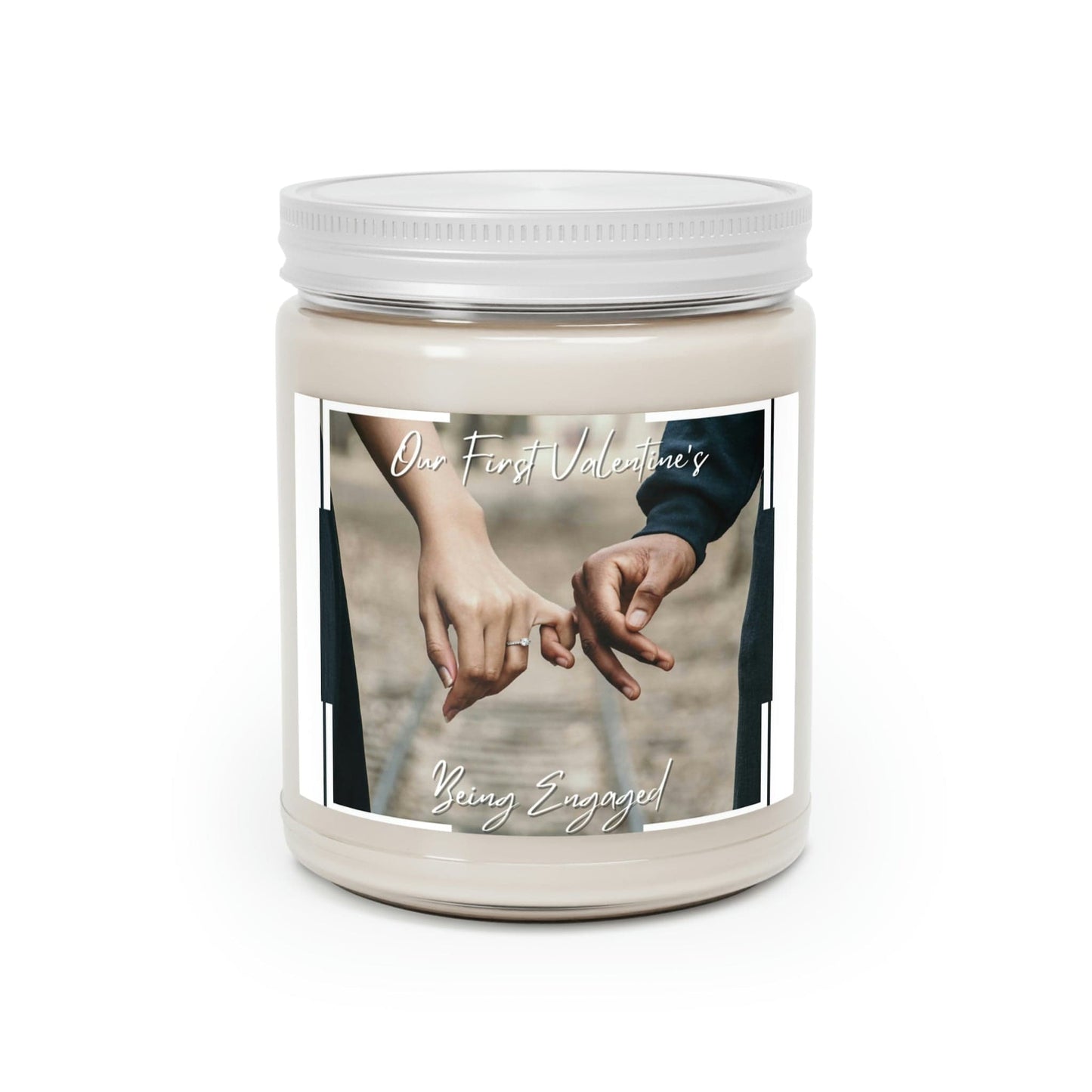 Custom Photo Candle - Personalised Scented Soy Gift for Valentine's Day, Couple, Him or Her, Handmade