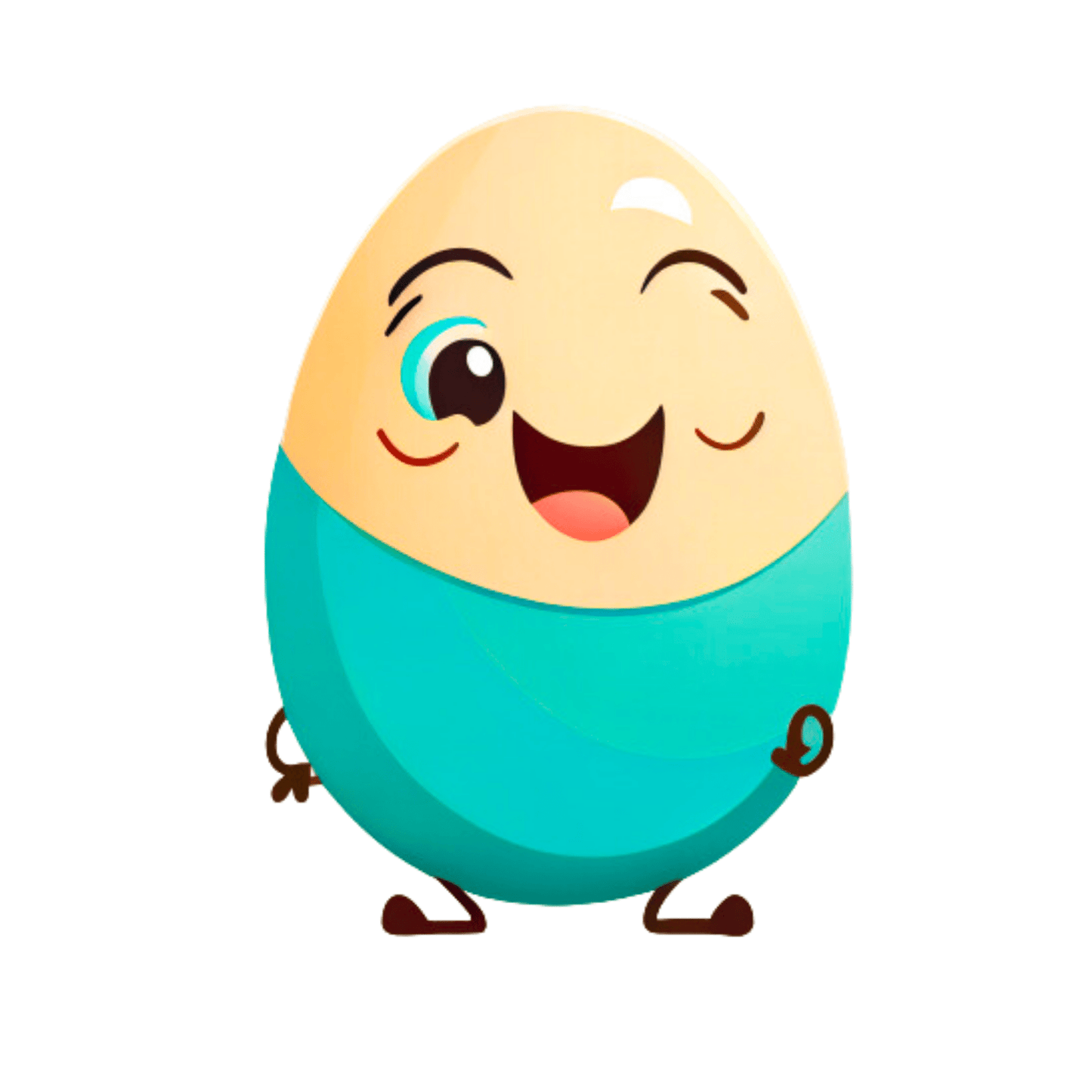 Vector Ai Generated Smiling Eggs Rabbit Easter Images 2023 6 PNGs Set - Print on Demand Free Download - Instant Download