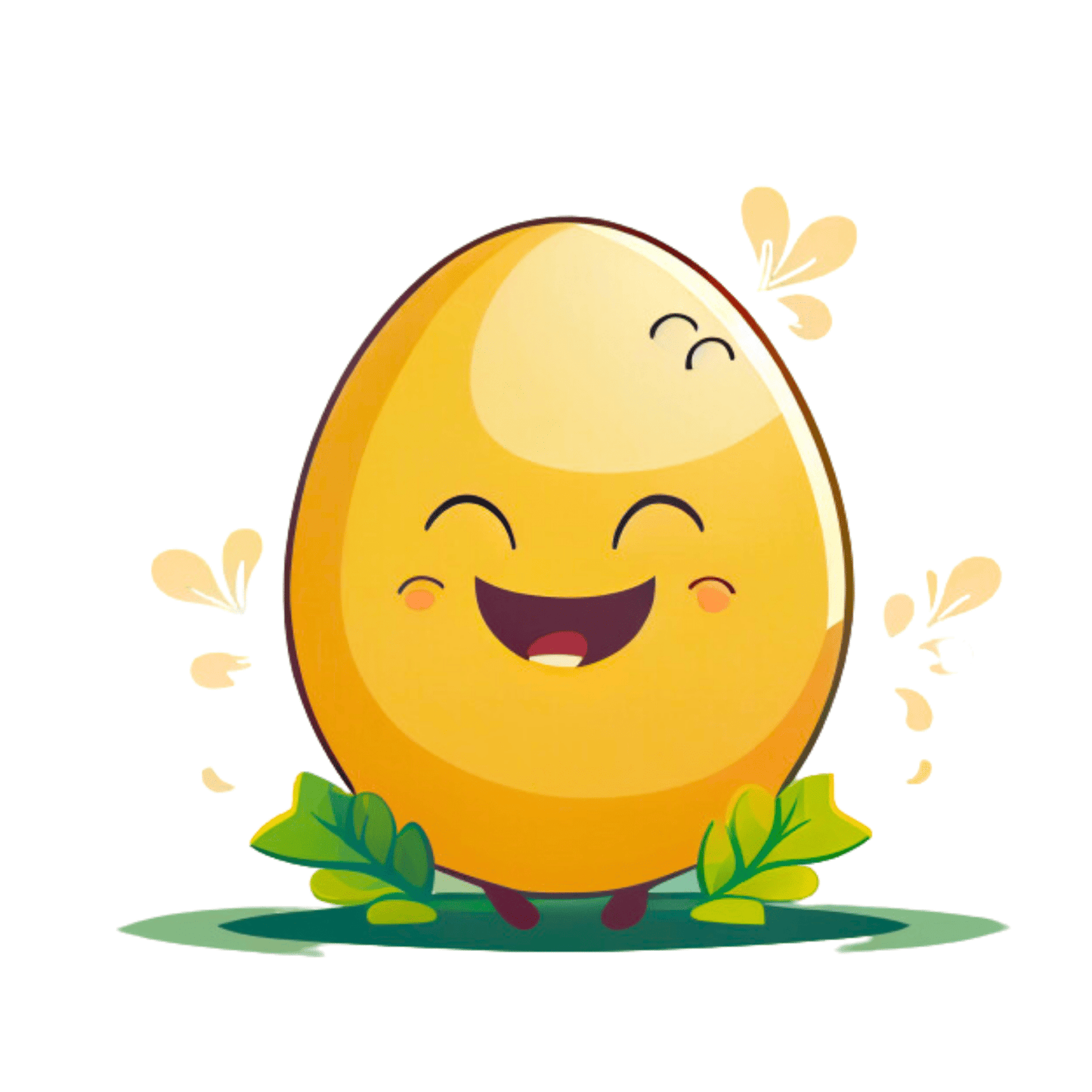 Vector Ai Generated Smiling Eggs Rabbit Easter Images 2023 6 PNGs Set - Print on Demand Free Download - Instant Download