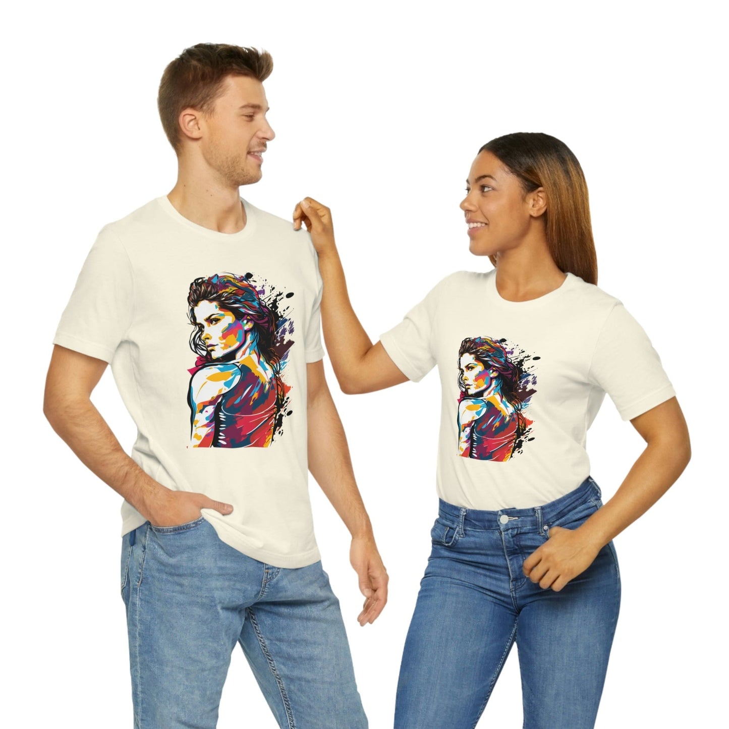 2023 Unisex Show Your Feminist Pride with This Groovy Colorful International Women's Day T-Shirt