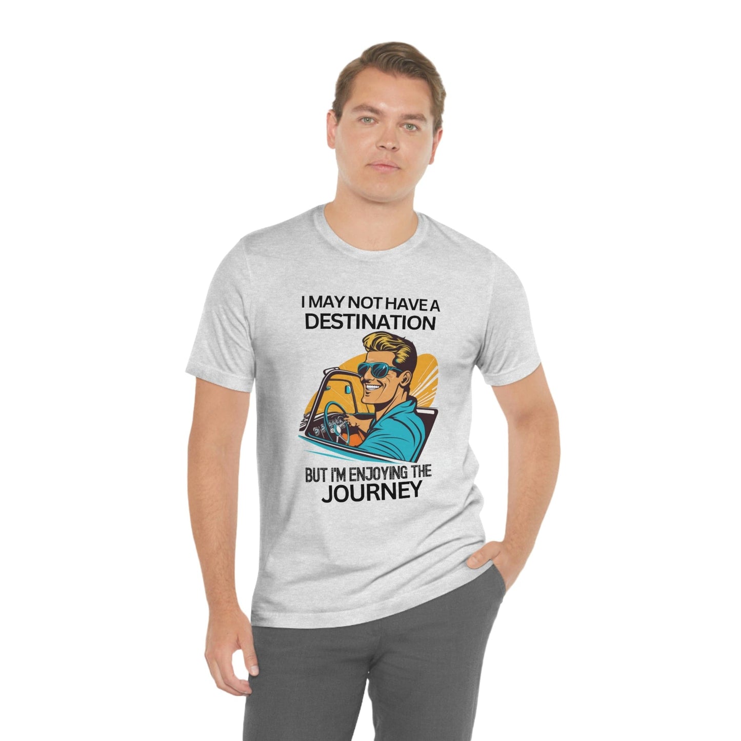 2023 Unisex Cartography Travel Agent Travelling Compass World Map I May Not Have A Destination T-Shirt