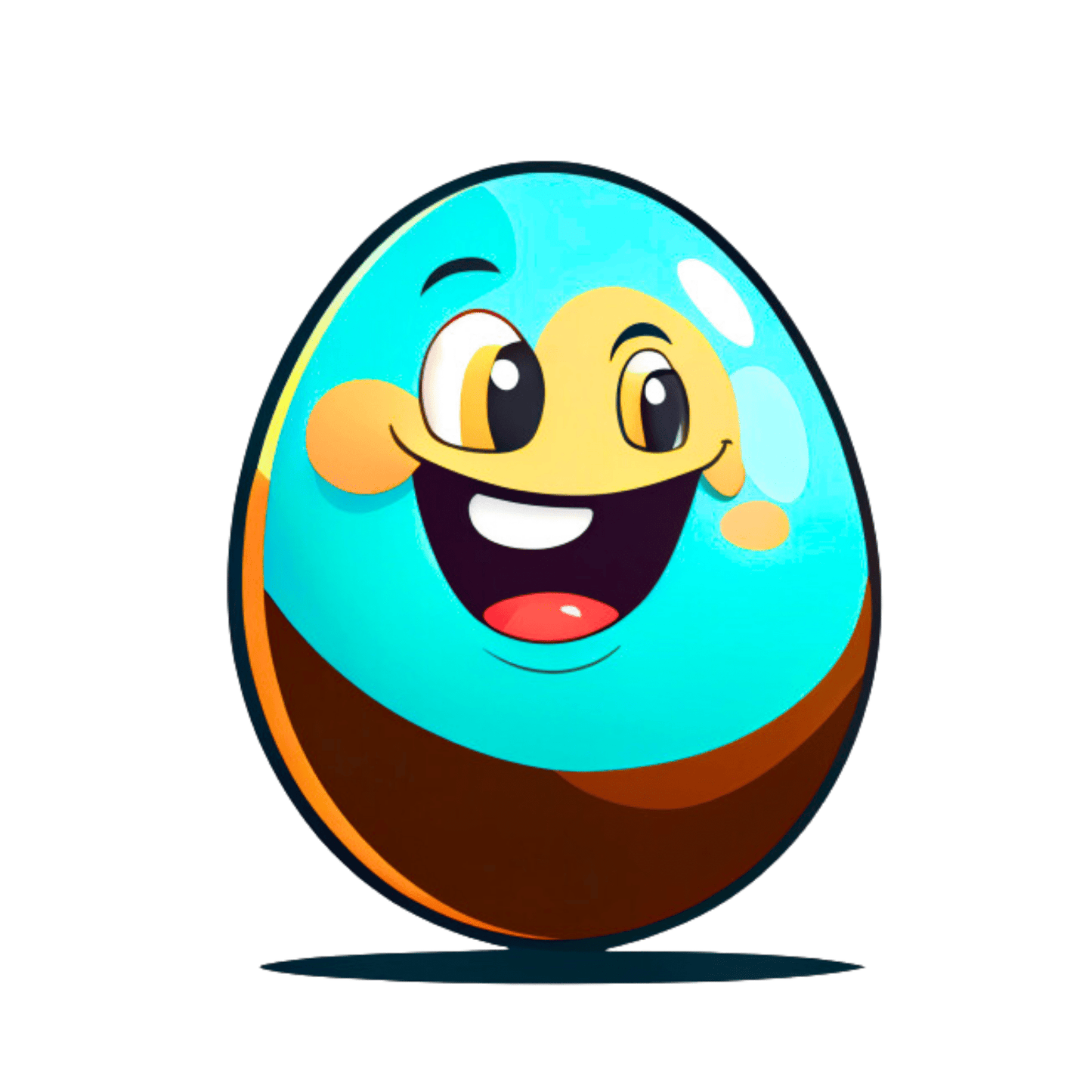 Vector Ai Generated Smiling Eggs Rabbit Easter Images 2023 6 PNGs Set - Print on Demand Free Download - Instant Download