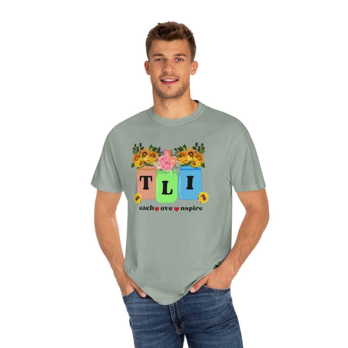 Fall Teacher Comfort Colors Shirt, Thankful Floral Shirt, Teacher Thanksgiving Gift, Teacher Shirt, Teacher Gift, U