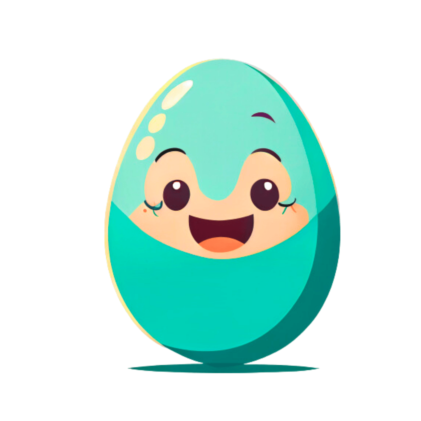 Vector Ai Generated Smiling Eggs Rabbit Easter Images 2023 6 PNGs Set - Print on Demand Free Download - Instant Download