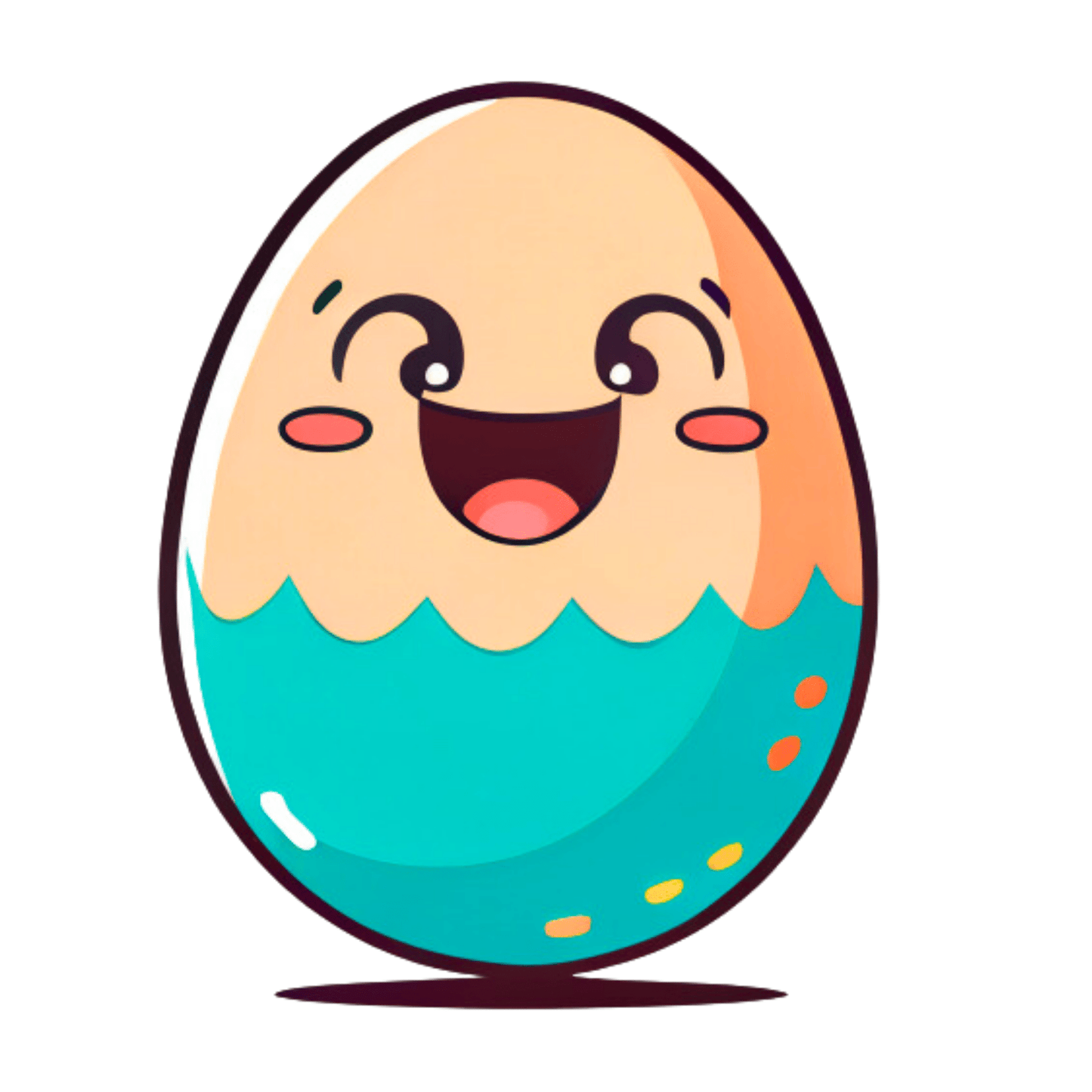 Vector Ai Generated Smiling Eggs Rabbit Easter Images 2023 6 PNGs Set - Print on Demand Free Download - Instant Download