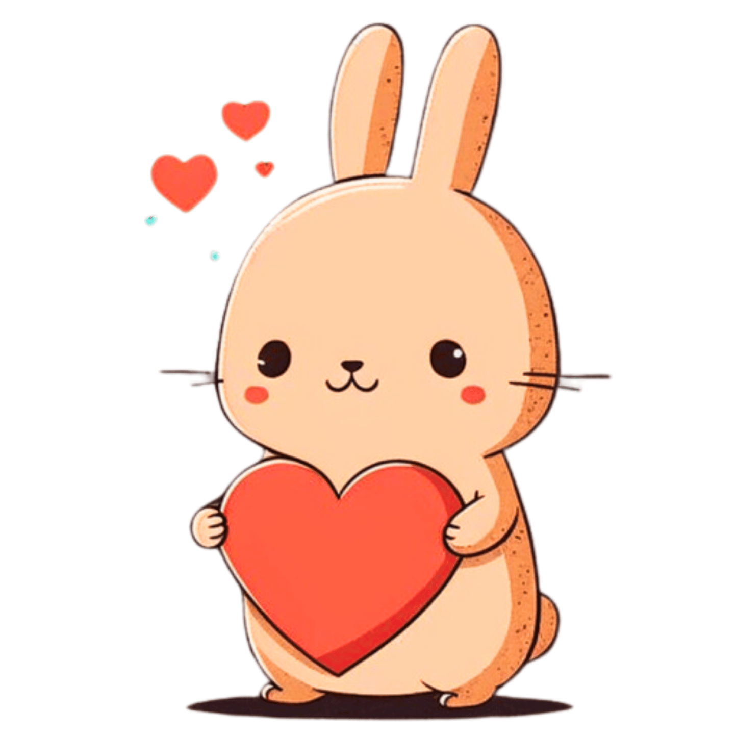 Vector Ai generated Playful Excited Rabbit Easter Images 2023 7 PNGs Set - Print on Demand Free Download - Instant Download