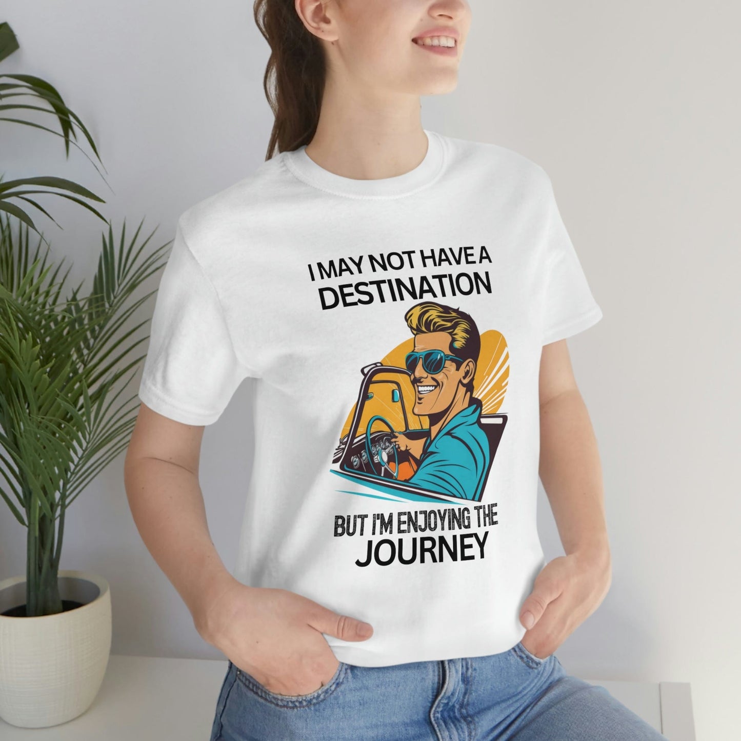 2023 Unisex Cartography Travel Agent Travelling Compass World Map I May Not Have A Destination T-Shirt