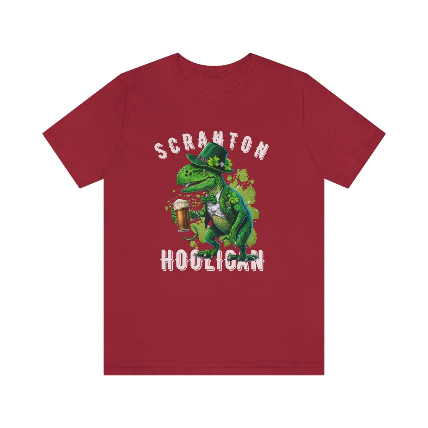 St. Patrick's Day 2023 Unisex Scranton Hooligan Shamrock Malarkey Clover T-Shirt