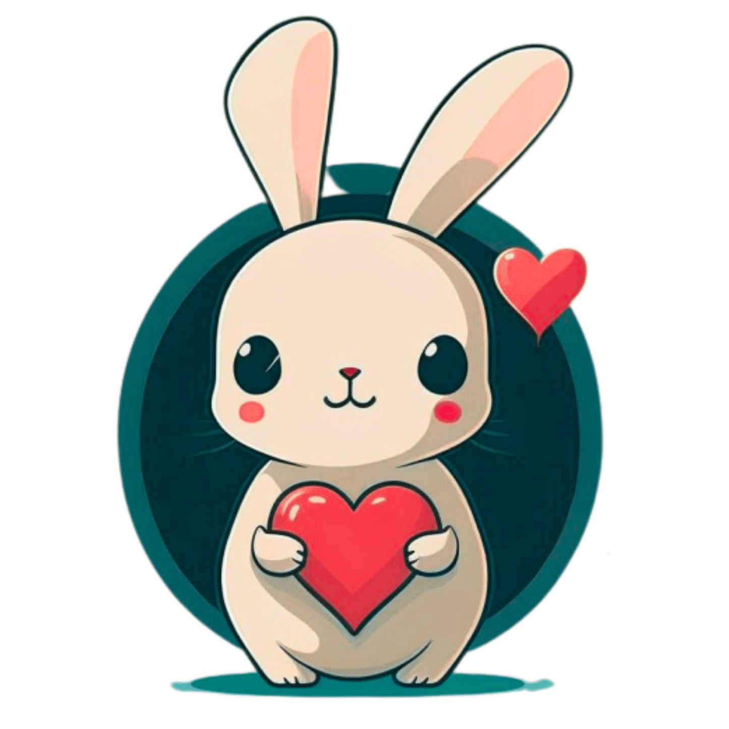 Vector Ai generated Playful Excited Rabbit Easter Images 2023 7 PNGs Set - Print on Demand Free Download - Instant Download