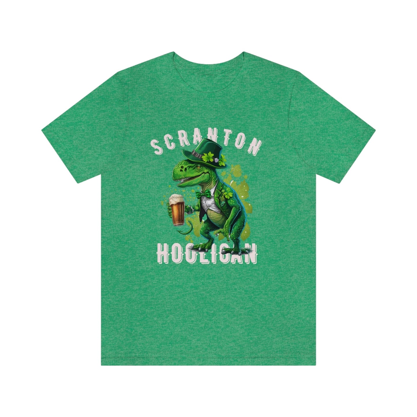 St. Patrick's Day 2023 Unisex Scranton Hooligan Shamrock Malarkey Clover T-Shirt