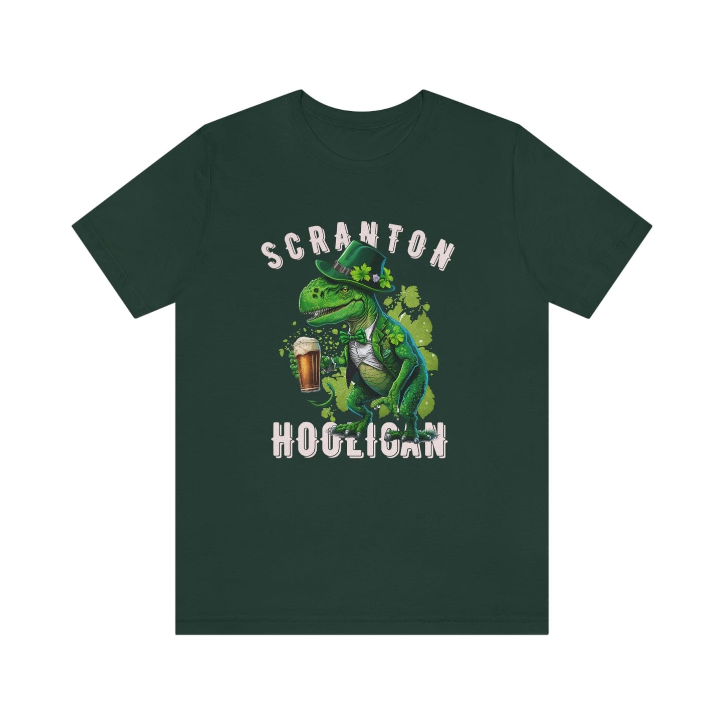 St. Patrick's Day 2023 Unisex Scranton Hooligan Shamrock Malarkey Clover T-Shirt