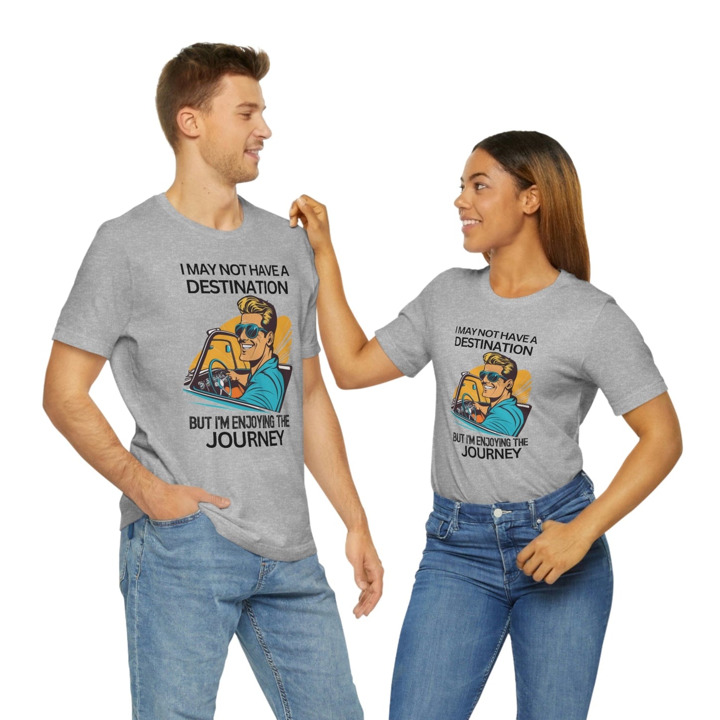 2023 Unisex Cartography Travel Agent Travelling Compass World Map I May Not Have A Destination T-Shirt