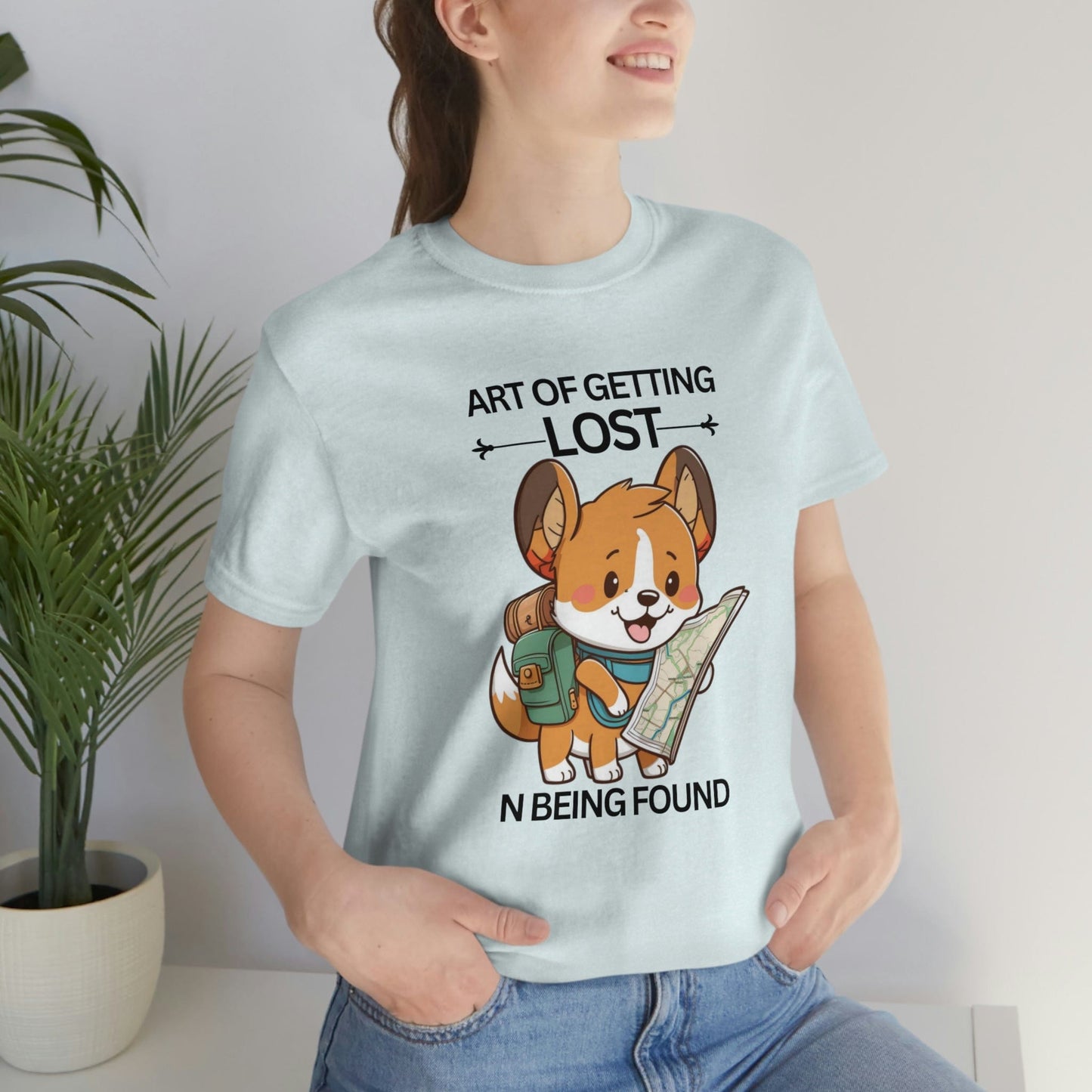 2023 Unisex Art of Getting Lost Pembroke Welsh Corgi Crazy Dog Lover Geek Gift T-Shirt