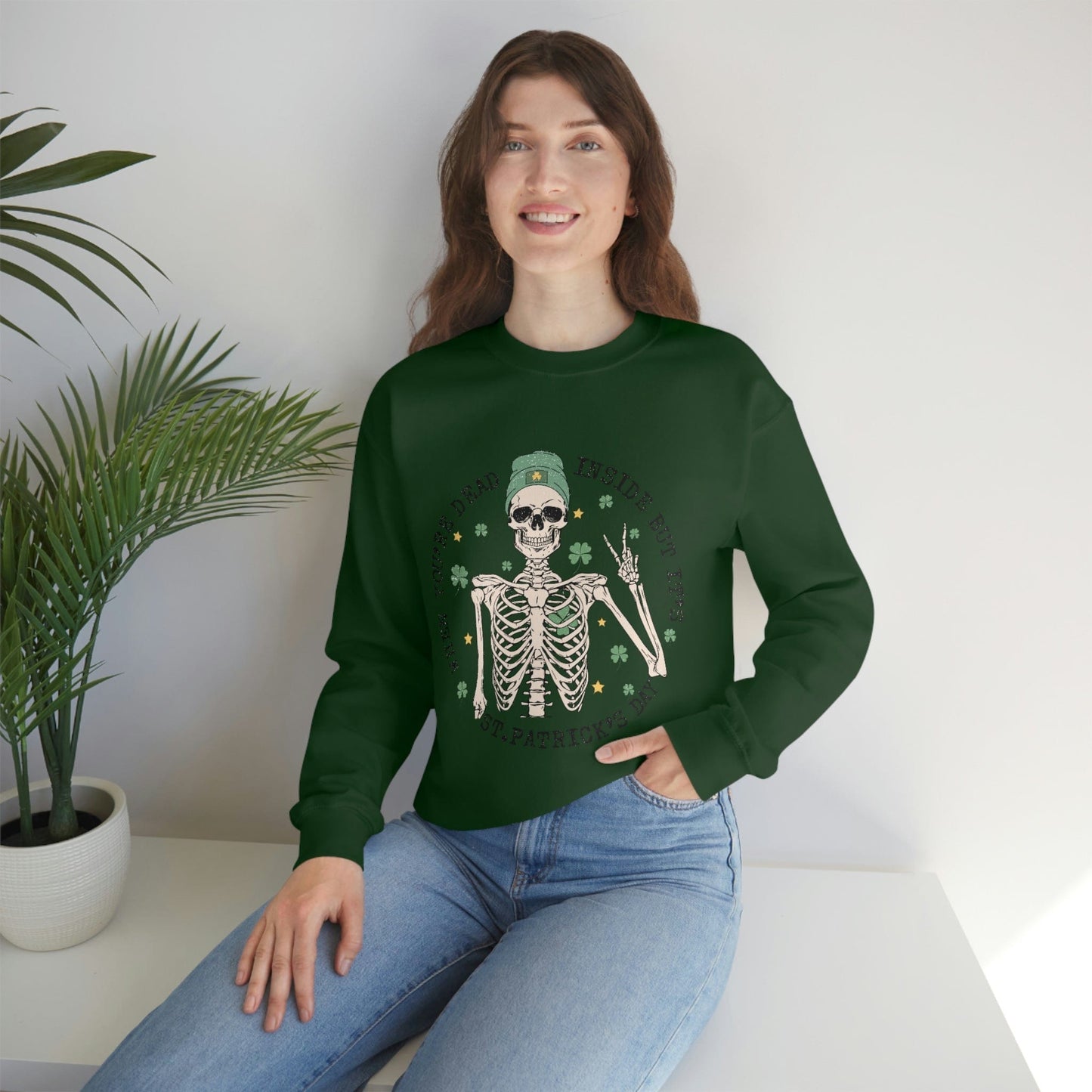 2023 Funny Irish St. Patrick's Day Unisex Gaelic When You Are Dead Papa Sweatshirt