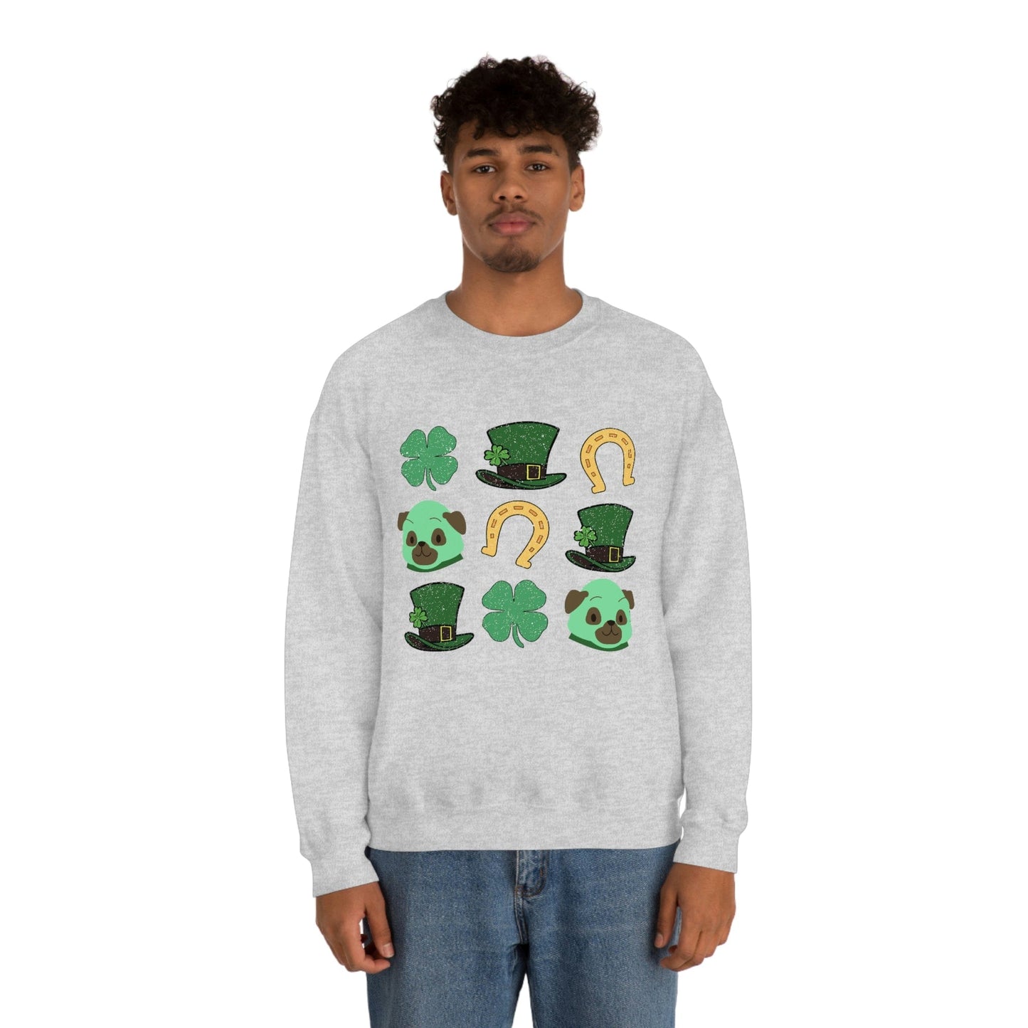 2023 Funny Groovy St. Patrick's Day Unisex Irish Dog Lover Gaelic Sweatshirt